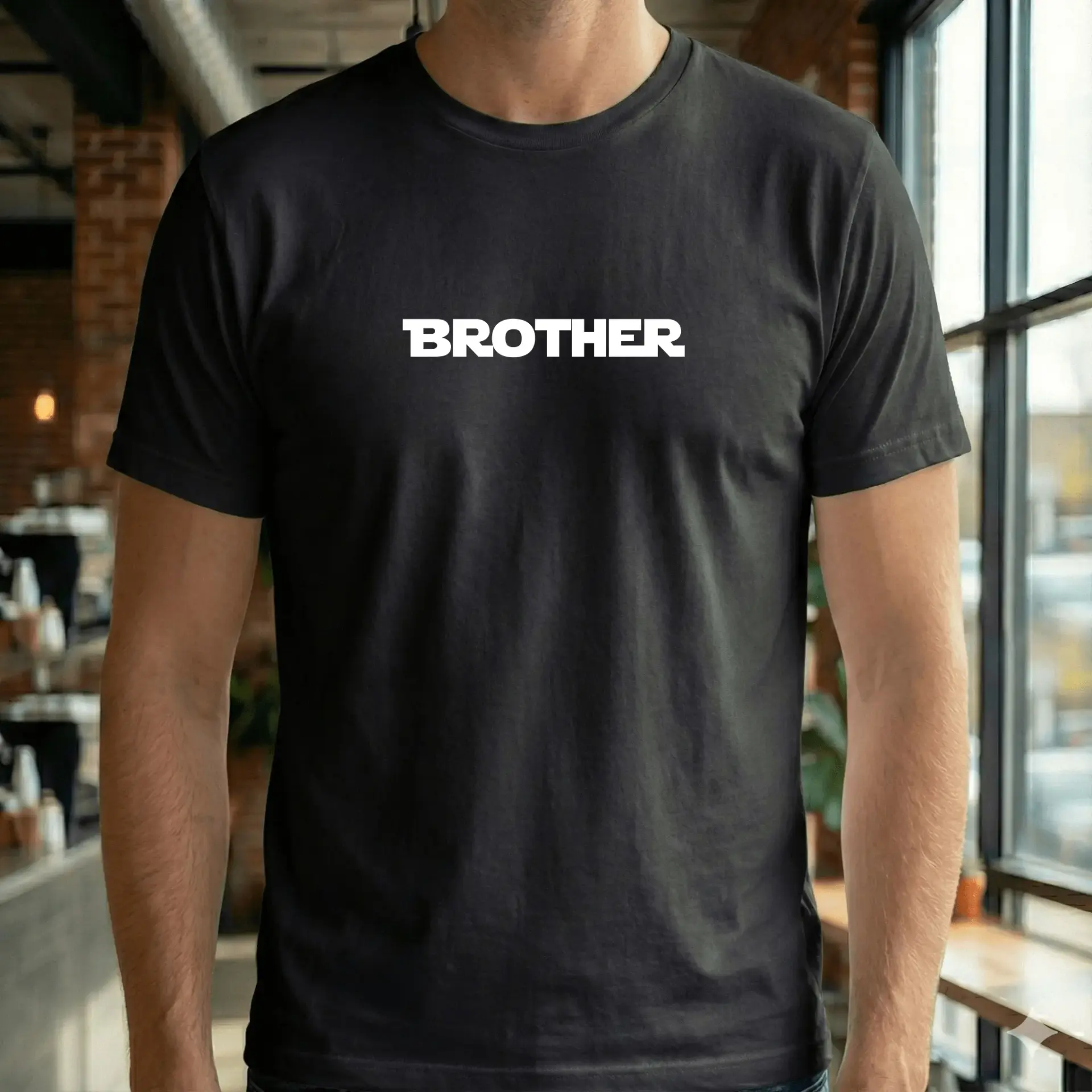 Close-up of a sarcastic typography t-shirt